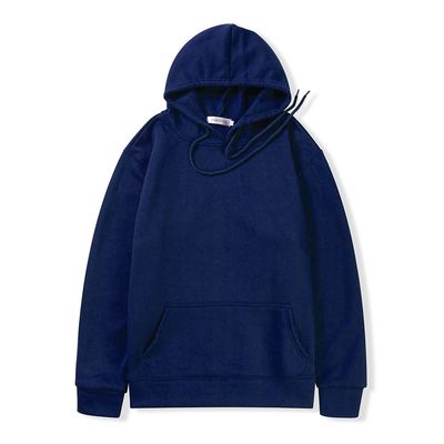 Sudadera Con Capucha Para Hombre Y Mujer, Suter Informal De Marca , Color Slido, Tops,,Azul Marino,Asia M 50-55 KG