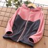 Toddler Boys Girls Long Sleeve Winter Patchwork Colour Fleece Zippered Hoodie Coat Winter Jacket with (Pink, 9-10 Years) view 3