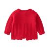Newborn Infant Baby Girls Boys Winter Warm Knit Cotton Long Sleeve Clothes Coat Jacket Cardigan Coat (Red, 12-18 Months) view 2