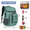 Backpack Coolers Insulated Leak Proof 30 Cans with Reusable Ice Packs, 2 Insulated Compartments Cooler Bags Portable Lightweight Beach Travel Camping Lunch Backpack for Men and Women view 4