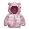 Toddler Boys Girls Winter Windproof Cartoon Shine Bear Hooded Coat Jacket Kids Little Girls Jackets (Pink, 2-3 Years) view 1
