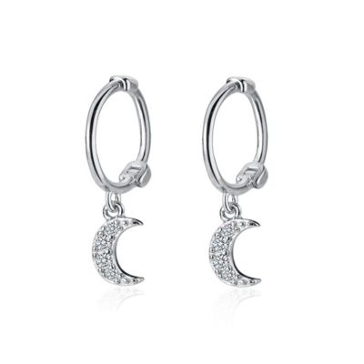 DAOMEI Real 925 Sterling Silver Earrings Women Fashion Heart/Star Small Love Stud Ear Clip Jewelry Gift