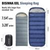 BISINNA XXL Sleeping Bag(90.55"x39.37") for Big and Tall Adults,3-4 Seasons Plus Size Warm and Comfortable Waterproof Lightweight Sleeping Bag Great for Camping Backpacking Hiking Indoor & Outdoor view 2