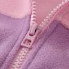 Toddler Boys Girls Long Sleeve Winter Patchwork Colour Fleece Zippered Hoodie Coat Winter Jacket (Purple, 7-8 Years) view 3
