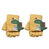 Cartoon Dinosaur Print Knitted Warm Convertible Flip Mittens Top Fingerless Children Winter Gloves Kids Gloves Mittens Knitted Flip Half Finger Gloves Down Mittens Women (Yellow, One Size) view 1