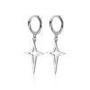 DAOMEI Real 925 Sterling Silver Earrings Women Fashion Heart/Star Small Love Stud Ear Clip Jewelry Gift view 1