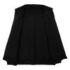 Men's Full Zip Running Track Jacket Loose Fit Zipper Mock Neck Sweatshirt Lightweight Workout Athletic Jackets (Black,X-Large) view 3