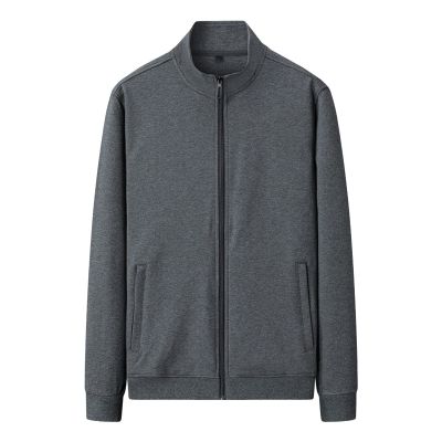 Maiyifu-GJ Men's Full Zip Running Track Jacket Loose Fit Zipper Mock Neck Sweatshirt Lightweight Workout Athletic Jackets (Dark Grey,X-Large)