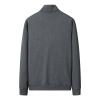 Maiyifu-GJ Men's Full Zip Running Track Jacket Loose Fit Zipper Mock Neck Sweatshirt Lightweight Workout Athletic Jackets (Dark Grey,X-Large) view 2