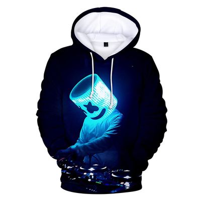 Sudadera Con Capucha Para Hombre, Con Estampado 3d De DJ, Chaqueta De Dibujos Animados, Abrigo, Ropa De Gran Tamao,WH284,M