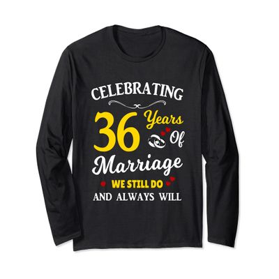 36th Year Wedding Anniversary Long Sleeve T-Shirt