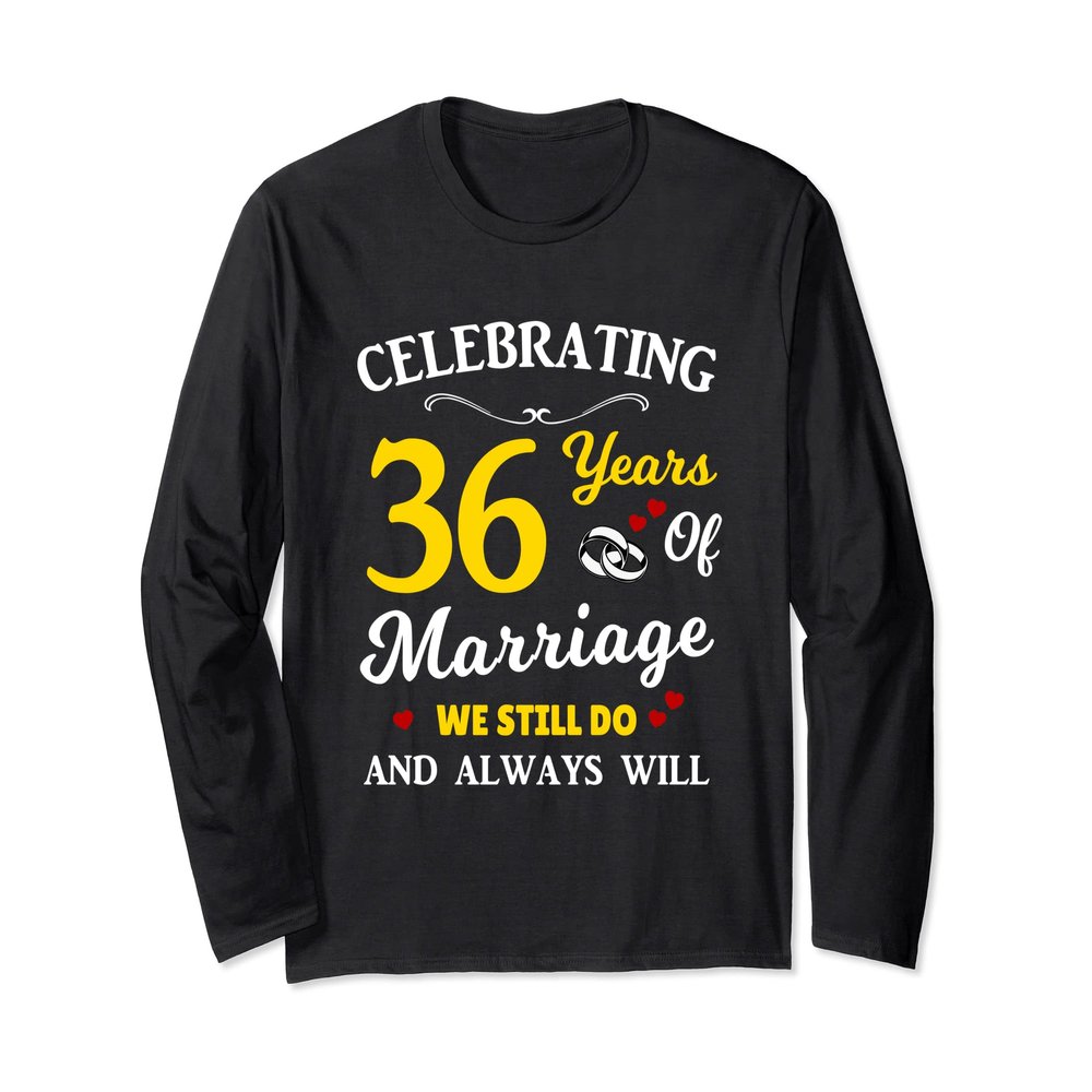 36th Year Wedding Anniversary Long Sleeve T-Shirt