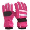 Kids Gloves Skating Suit Outdoor Winter Warm Girls Snowboarding Boys Windproof for Snow Ski Kids Gloves & Mittens Kids Gloves Girls (Hot Pink, 7-12 Years) view 2