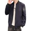 Maiyifu-GJ Men's Full Zip Bomber Jacket Casual Lightweight Active Windbreaker Spring Fall Thin Windproof Coat Outwear (Blue,X-Large) view 1