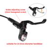 Cyclon MT200 MTB Hydraulic Disc Brakes Set, Left Front 800mm Right Rear 1500mm Aluminum Alloy Hydraulic Bike Brakes, Dual Disc Piston Fit 160mm/180mm Rotors Hydraulic Brakes view 3