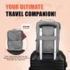 Shoe Mistri Travel Shoe Bag for Storage Shoes, Leather Sneaker Organizer, Packing Shoes Backpack for Travel, Holds 3 Pairs for Traveling and Daily Use, Footwear Storage Bag (Grey) view 3