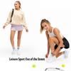 XNMAYA Women Pleated Tennis Skirt High Waisted Golf Athletic Skort Mini Skirts with Shorts Pockets Workout Running Apparel Purple Small view 4