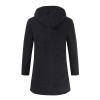 Men's Zip Up Long Cardigan Sweater Open Front Hooded Knitted Cardigans Winter Warm Longline Slim Fit Knit Coat (Black,Medium) view 2