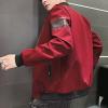 Maiyifu-GJ Men's Full Zip Bomber Jacket Casual Lightweight Active Windbreaker Spring Fall Thin Windproof Coat Outwear (Red,4X-Large) view 2