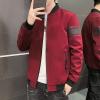 Maiyifu-GJ Men's Full Zip Bomber Jacket Casual Lightweight Active Windbreaker Spring Fall Thin Windproof Coat Outwear (Red,4X-Large) view 3