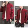 Maiyifu-GJ Men's Full Zip Bomber Jacket Casual Lightweight Active Windbreaker Spring Fall Thin Windproof Coat Outwear (Red,4X-Large) view 4