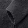 Men's Zip Up Long Cardigan Sweater Open Front Hooded Knitted Cardigans Winter Warm Longline Slim Fit Knit Coat (Grey,Large) view 4