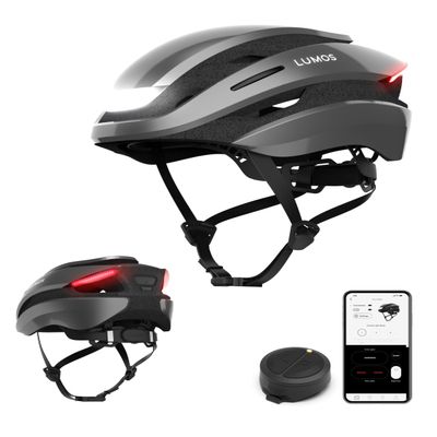 Lumos Ultra Smart Bike Helmet | Customizable Front and Back LED Lights with Turn Signals | Road Bicycle Helmets for Adults: Men, Women (Without MIPS)