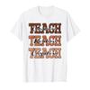 Teach Compassion Kindness Confidence African Black Teacher Men Women Kids T-Shirt view 1