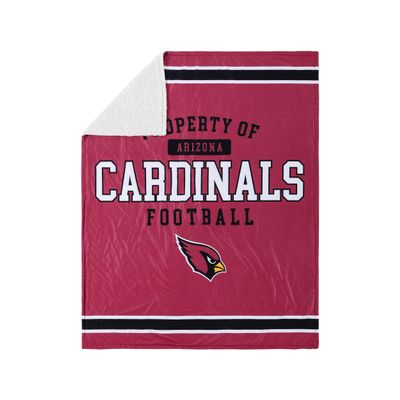Arizona Cardinals NFL Team Property Sherpa Plush Throw