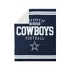 Dallas Cowboys NFL Team Property Sherpa Plush Throw view 1