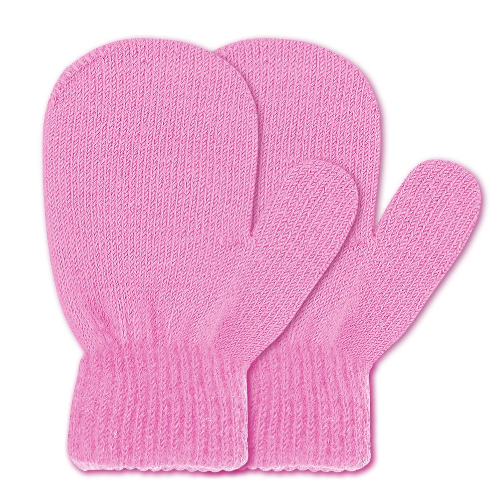 Uttpll Mittens for Toddler Soft Knitted Warm Winter Gloves Kids Fun Halloween Christmas Magic Mittens for Boys Girls Baby Supplies Pink One Size