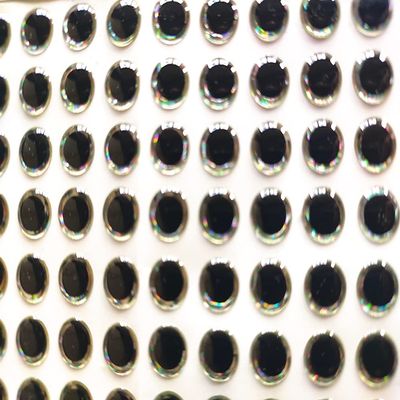 4mm 4.5mm 5mm 6mm 7mm 8mm 9mm 10mm 12mm 13mm 14mm Silver 3D Soft Holographic Large Pupil Fishing Lure Eyes DIY Crankbait Crafts (496pcs 4.5mm)