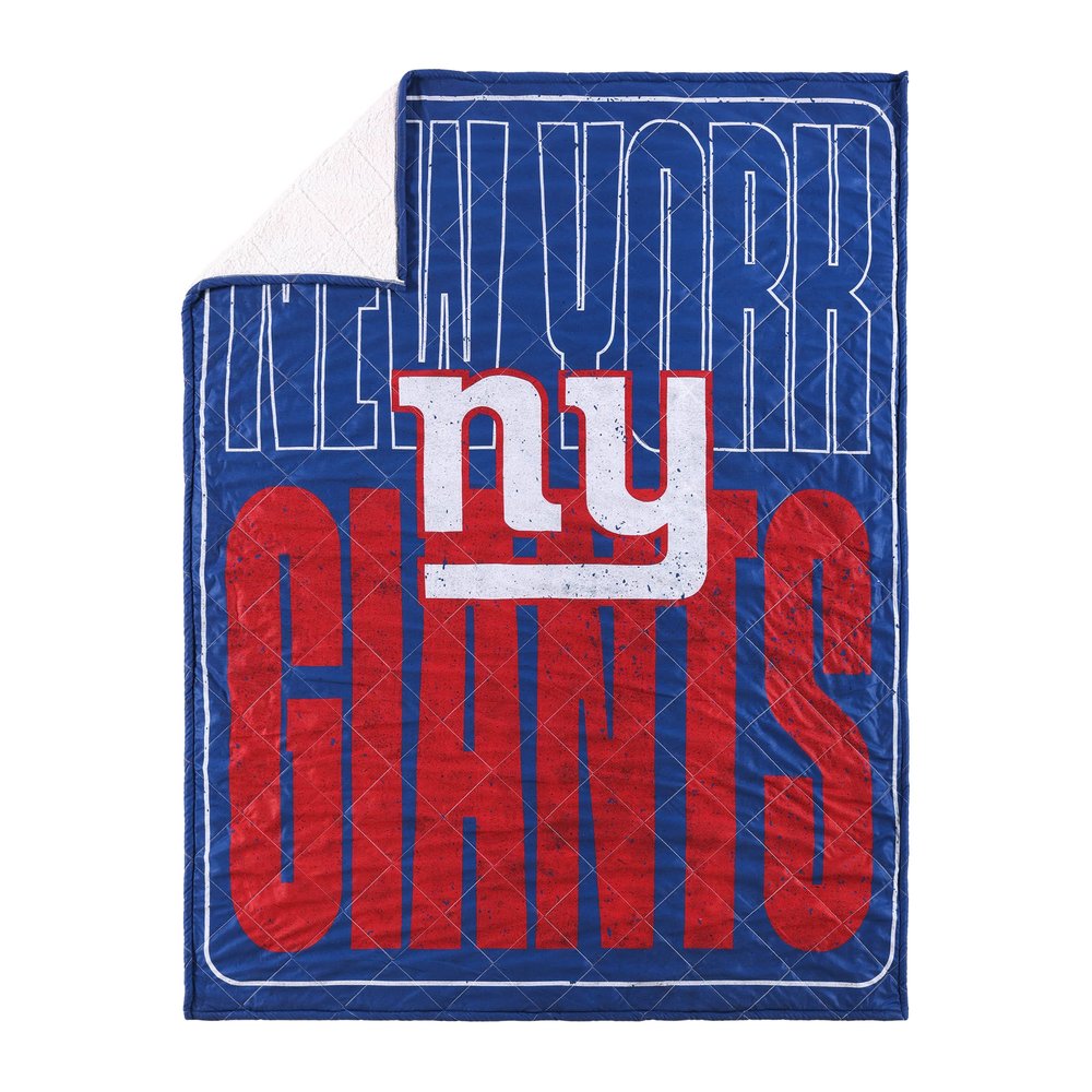 New York Giants NFL Big Game Sherpa Lined Throw
