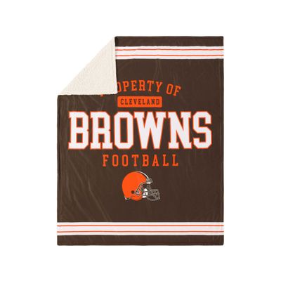 Cleveland Browns NFL Team Property Sherpa Plush Throw