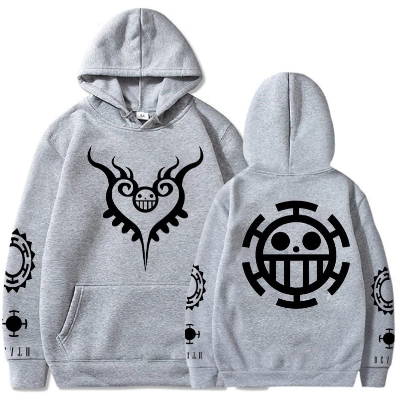 EMIVIA Sudadera Con Capucha De Una Pieza, Holgada, Unisex, Con Estampado De Ley,Gris,4XL