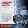 Vertx VTAC Stackable Tool Pouch Cube Storage Organizer, Car Tactical Gear Carry Bag, Ammo, Mag, Portable EDC Tool Storage Travel Carrying Containers, 10L Capacity, MD, Snow Line Grey (F1 VTX5706) view 2