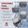 Vertx VTAC Stackable Tool Pouch Cube Storage Organizer, Car Tactical Gear Carry Bag, Ammo, Mag, Portable EDC Tool Storage Travel Carrying Containers, 10L Capacity, MD, Snow Line Grey (F1 VTX5706) view 4