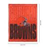 Cleveland Browns NFL Big Game Sherpa Lined Throw view 3