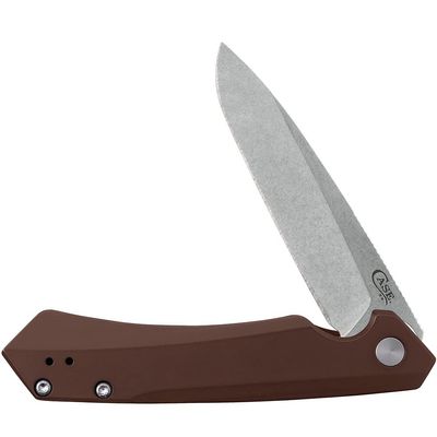 Case XX WR Pocket Knife Kinzua EDC, S35VN Spear Blade, Brown Anodized Aluminum Handle W/Clip #64692 (KINZUA) 4 3/4" Inches Closed