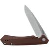 Case XX WR Pocket Knife Kinzua EDC, S35VN Spear Blade, Brown Anodized Aluminum Handle W/Clip #64692 (KINZUA) 4 3/4" Inches Closed view 1