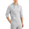Alfani Mens Drawstring Heathered Hoodie Gray M view 1