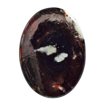 SilverO Natural Astrophyllite Cabochon Oval Shape Flat Back Size 36x26x4 MM Wire Wrapping Stone Jewellery Making Stone for Pendant it Increase Honesty Between Partners AG-14039