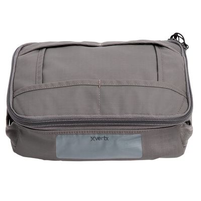 Vertx VTAC Stackable Storage Cube, Car Tactical Gear Carry Bag Organizer, Ammo, Mag, Clothing, Medical Storage Travel Carrying Containers, 5L Capacity, MD Flat, Snow Line Grey