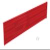 T & S EQUIPMENT CO 8 Ft 3 Rib Bolt On Guard Rail Red view 1