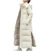 tuduoms Women's Long Maxi Puffer Winter Coat Side Split Warm Hooded Quilted Lightweight Down Jacket Padded Parkas Outerwear view 1