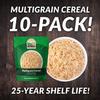 Valley Food Storage Multigrain Dried Cereal | 10-Bag Bucket, 100 Servings | Premium Emergency Food Supply, 25 Year Shelf Life | Survival Breakfast Food for Camping, Prepper Storage & Off-Grid Living view 2