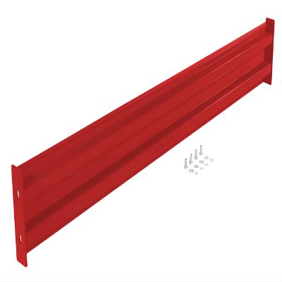T & S EQUIPMENT CO 8 Ft Bolt On Guard Rail Red