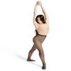 Capezio Professional Fishnet Seamless Tight, Black, 1X view 2