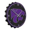 The Fan-Brand NCAA Kansas State Wildcats - Bottle Cap Wall Clock - Sports Team Bar Sign Dcor - Home, Dorm, Garage, Office, Fan Cave view 2
