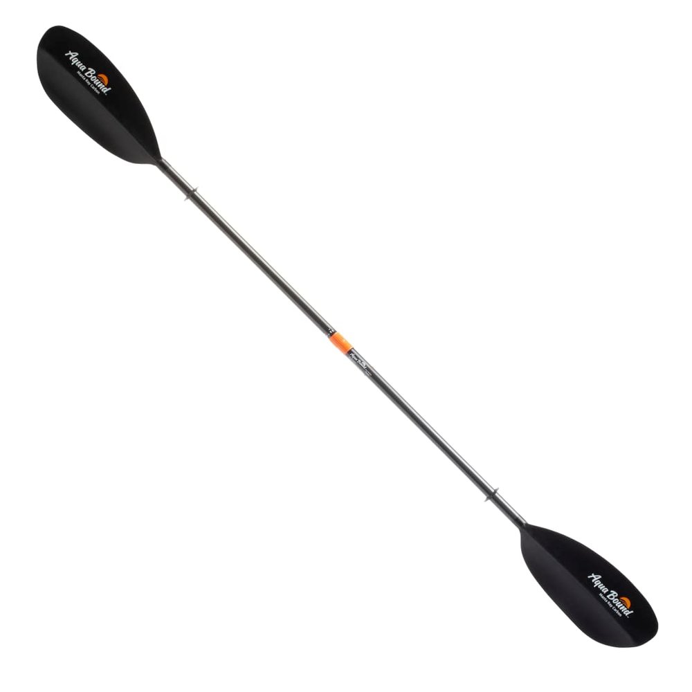 AQUA BOUND Manta Ray Carbon Kayak Paddle - Carbon Shaft/Carbon Blade, 2 Piece (Posi-Lok), Black, 260 cm